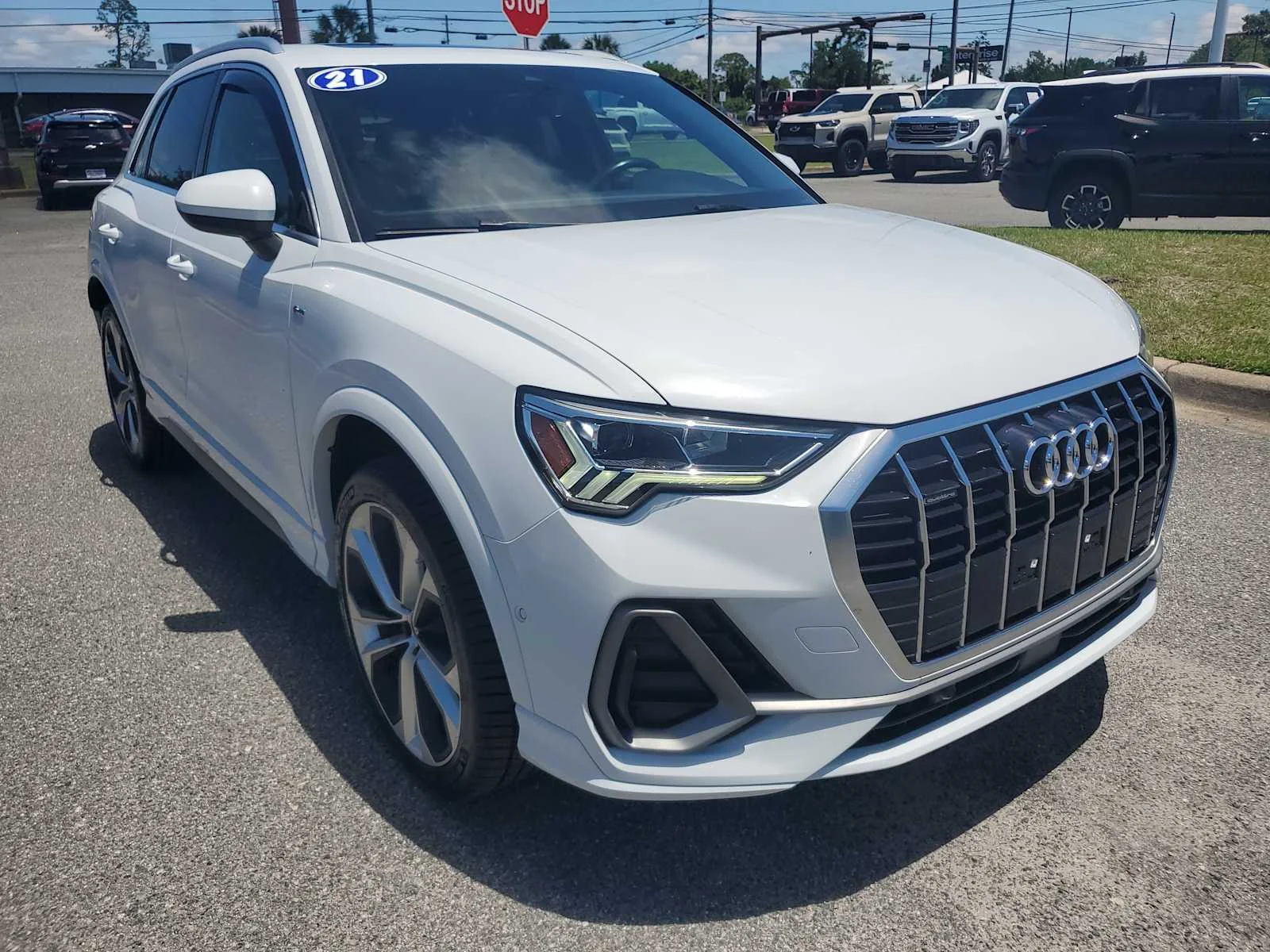 Used 2021 Ibis White White Audi S line Premium Plus image 8