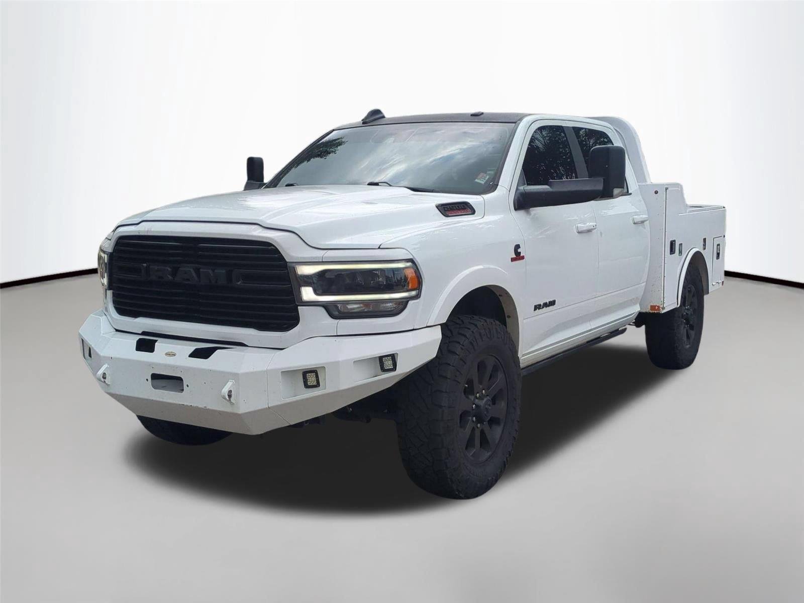 Used 2022 Bright White Clearcoat Ram Laramie image 1