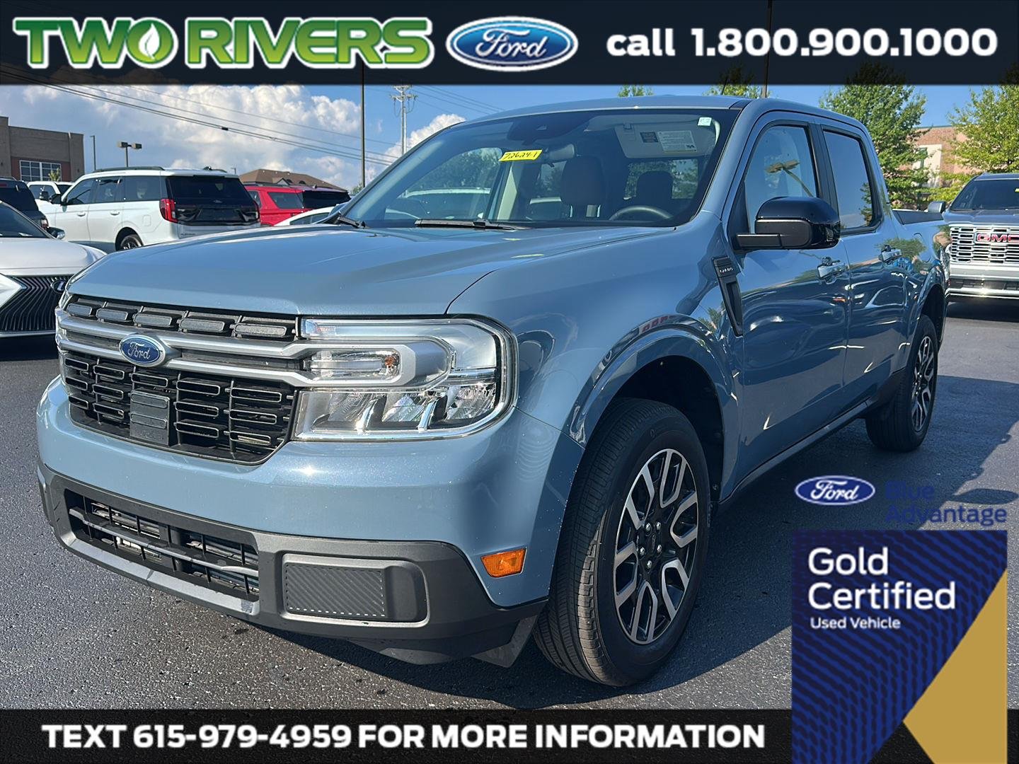 Certified Used 2024 Azure Gray Metallic Ford LARIAT image 1