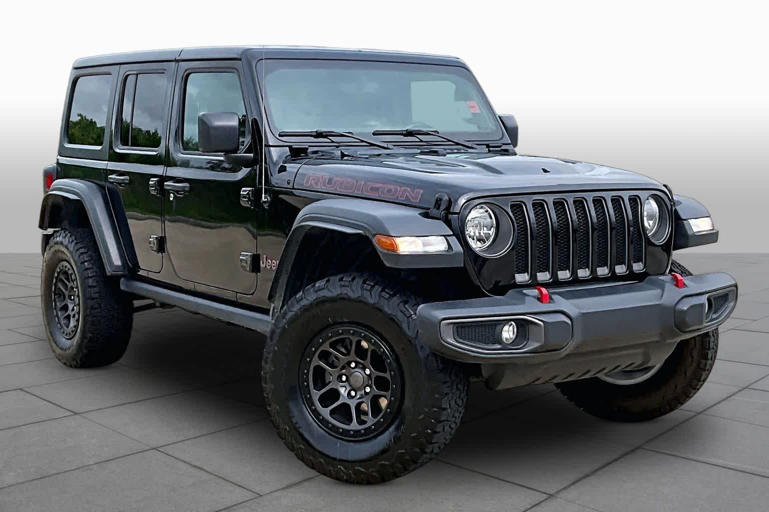 Used 2022 Black Clearcoat Jeep Unlimited Rubicon image 3