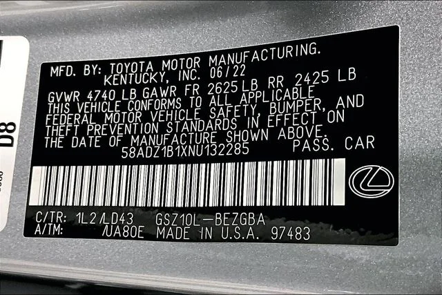Used 2022 Iridium Lexus 350 image 36