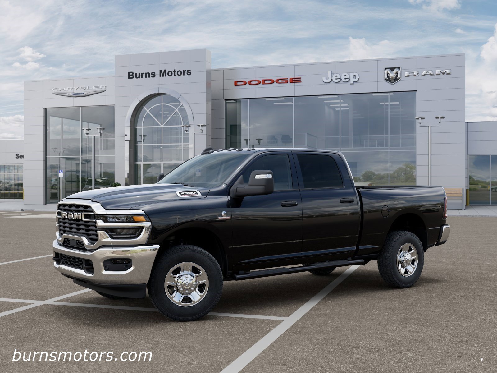 New 2026 Diamond Black Crystal Pearl-Coat Exterior Paint RAM Tradesman image 2