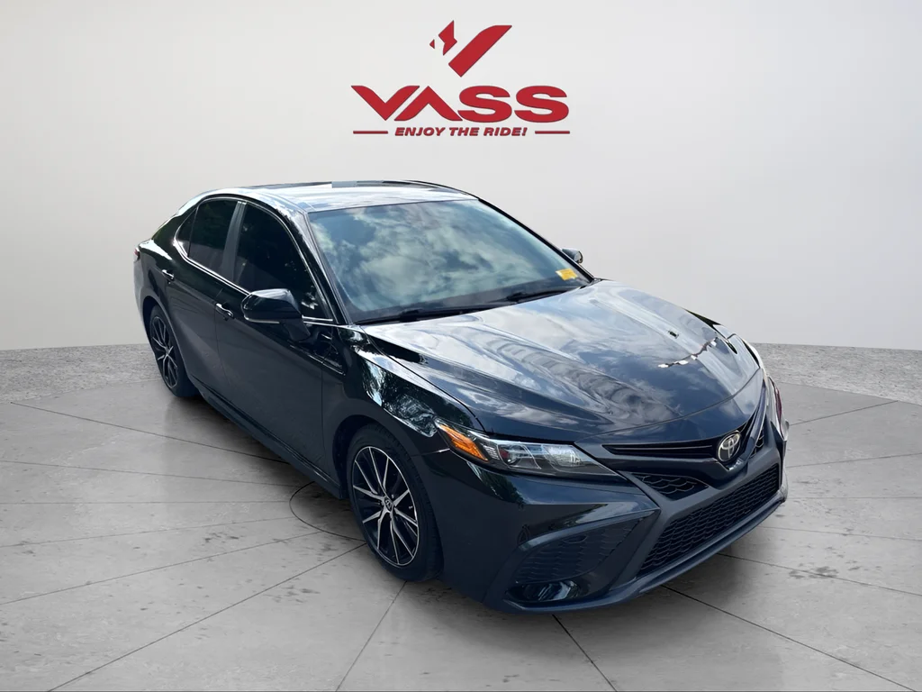 Used 2023 Midnight Black Metallic Toyota SE image 7