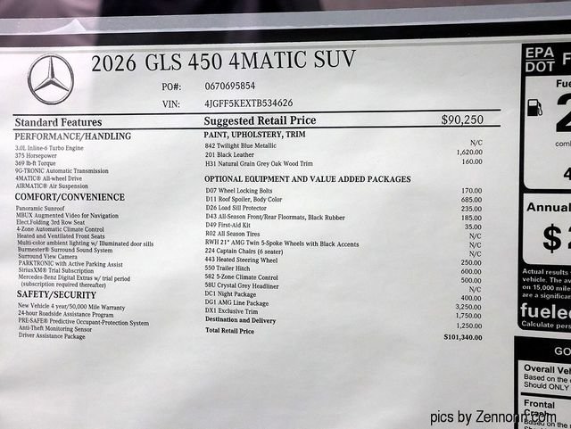 New 2026 Twilight Blue Metallic Mercedes-Benz GLS 450 image 29