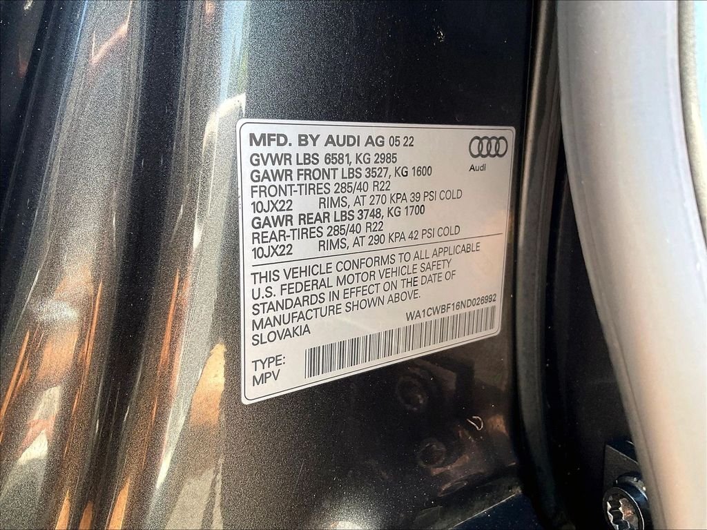 Used 2022 Gray Audi 4.0T Prestige image 35