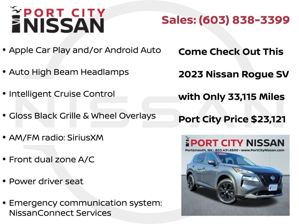 Used 2023 Gun Metallic Nissan SV image 8