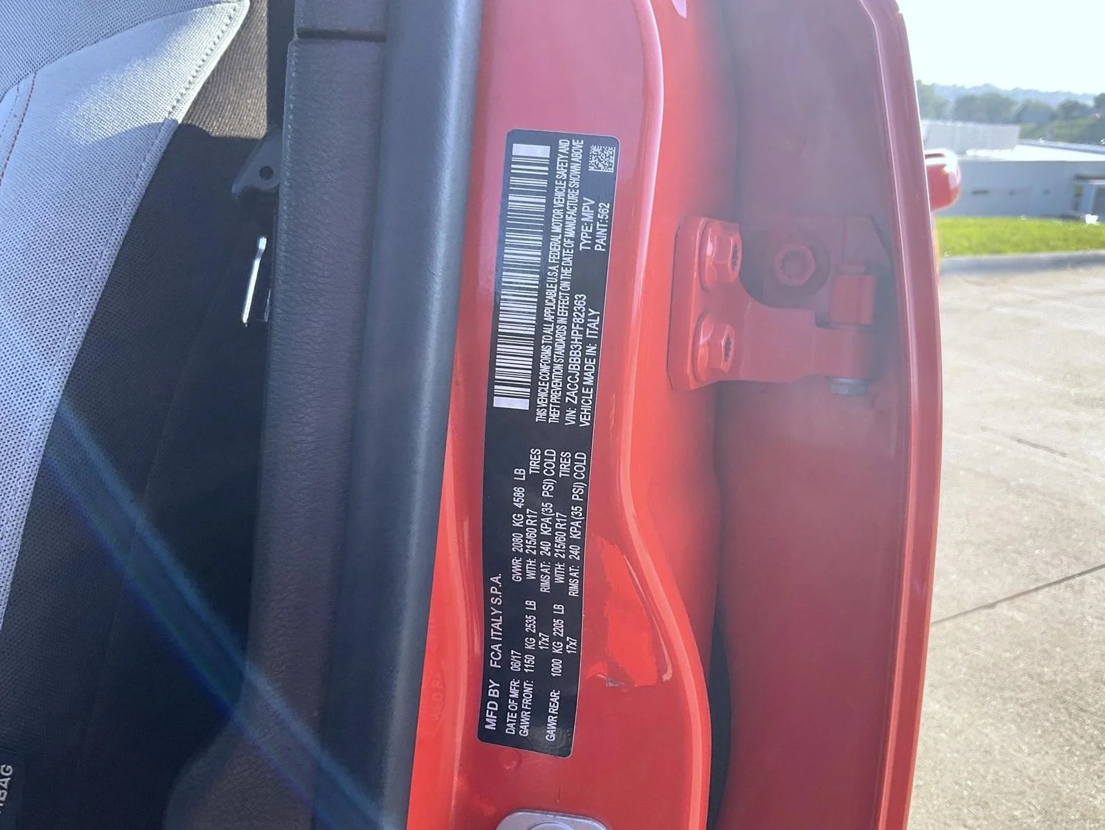 Used 2017 Orange Jeep Latitude image 21