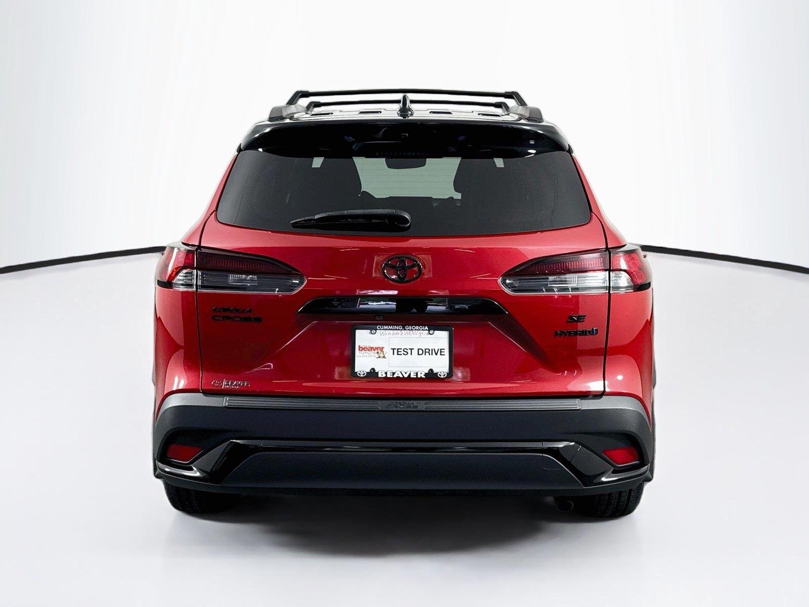 Certified Used 2024 Barcelona Red Metallic/Jet Black Toyota Hybrid Nightshade Edition image 10