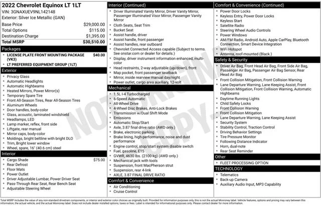 Used 2022 Silver Chevrolet LT image 3