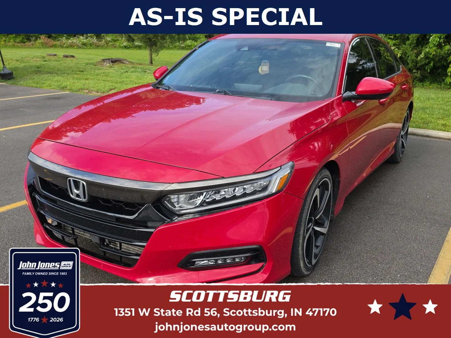 Used 2019 San Marino Red Honda Sport image 1