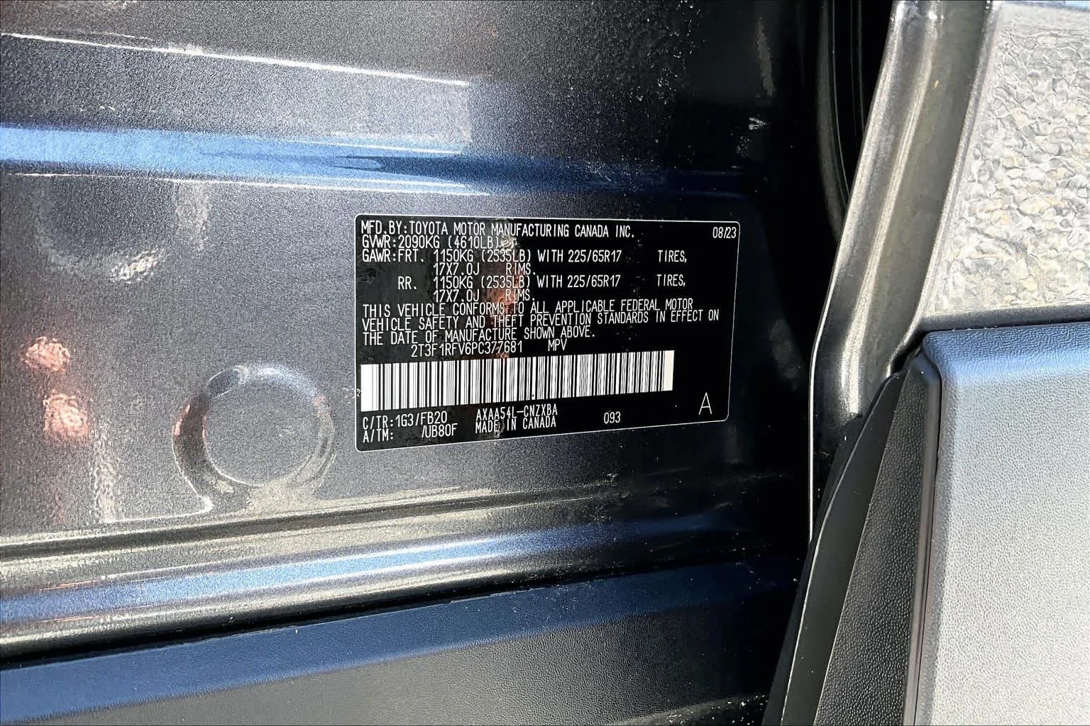 Used 2023 Magnetic Gray Metallic Toyota LE image 37
