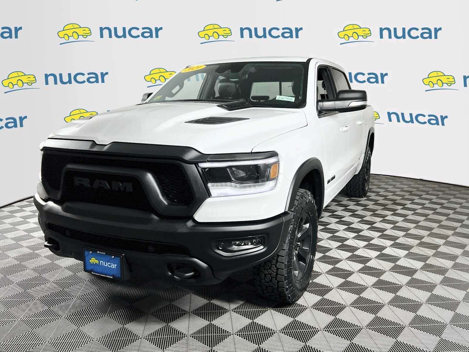 Used 2021 Bright White Clearcoat Ram Rebel image 3