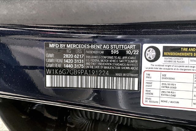 Certified Used 2023 Blue Mercedes-Benz S 580 image 4