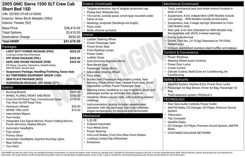 Used 2005 Silver GMC SLT image 35