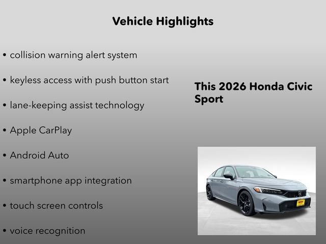 New 2026 Urban Gray Honda Sport image 10