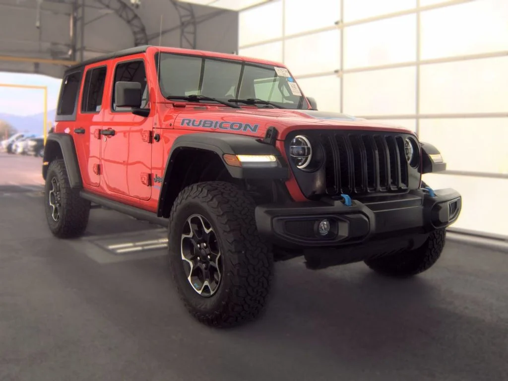 Used 2022 Red Jeep Unlimited Rubicon 4xe image 3