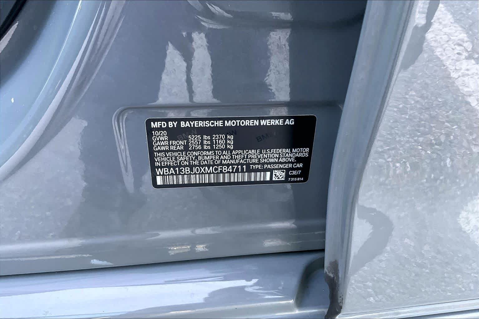 Used 2021 Bernina Grey Amber Effect Metallic BMW 530i xDrive image 33
