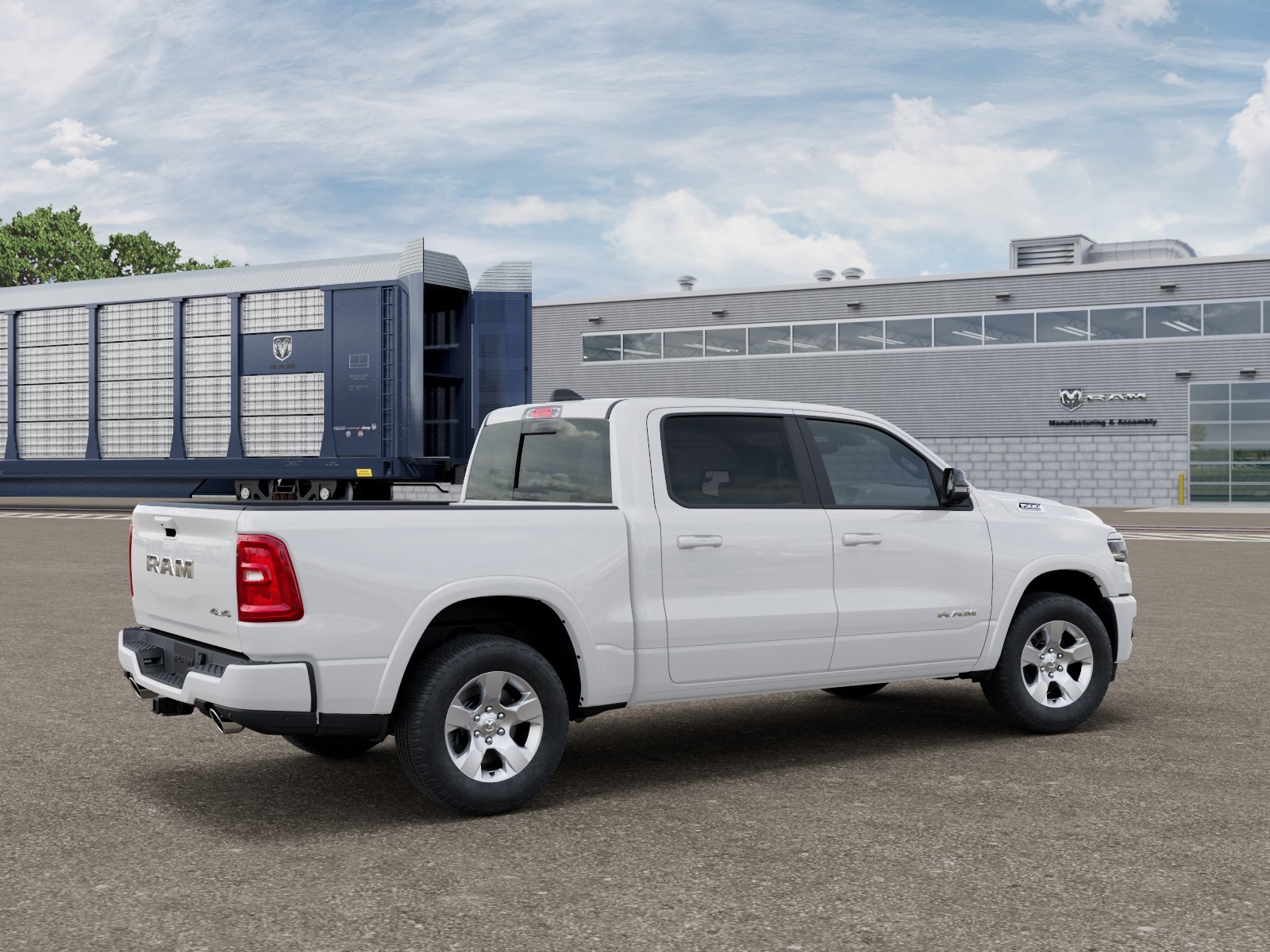 New 2027 Bright White Clearcoat RAM Big Horn/Lone Star image 2