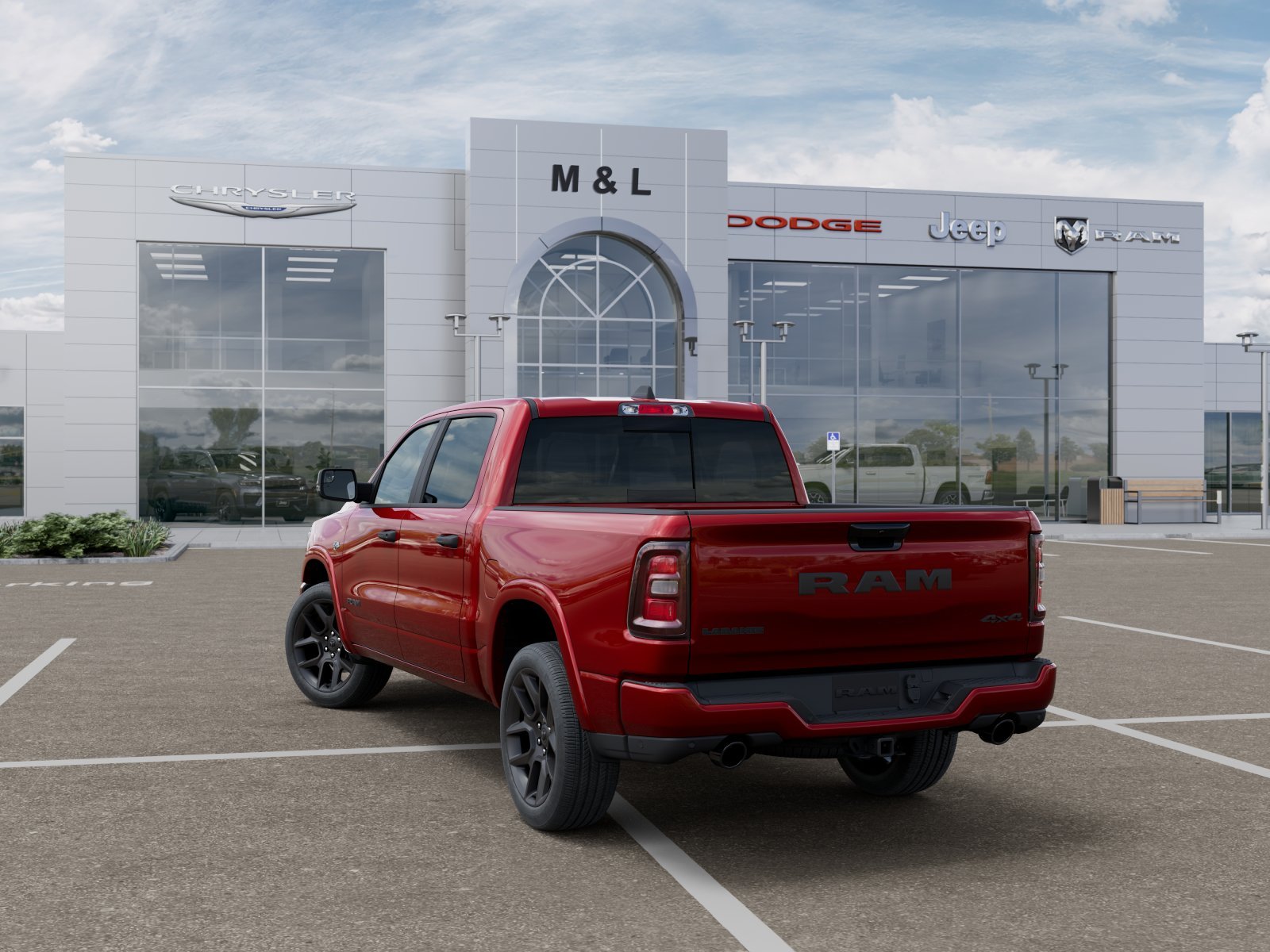 New 2026 Molten Red Pearl-Coat Exterior Paint RAM Laramie image 30
