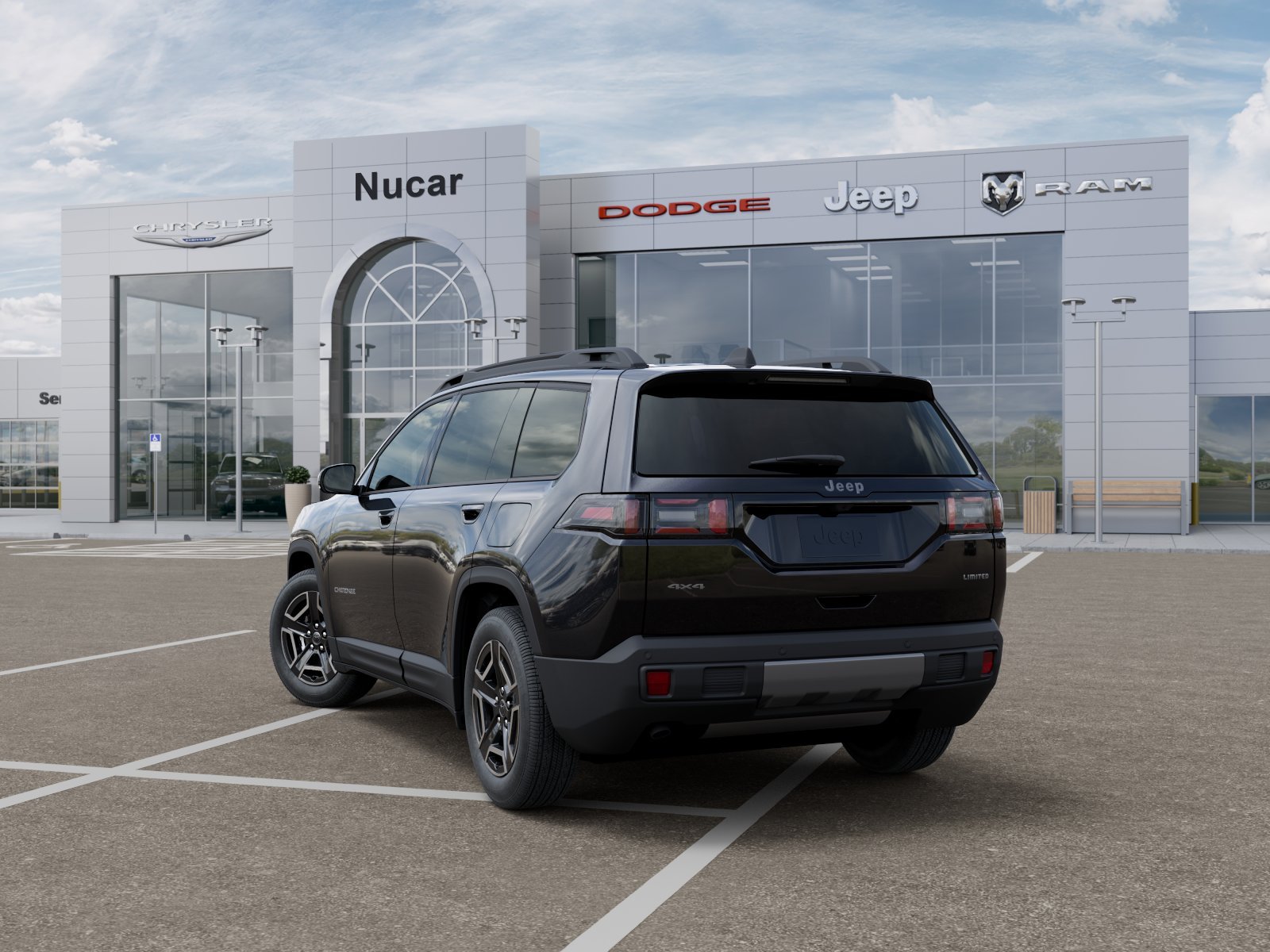 New 2026 Diamond Black Crystal Pearl-Coat Exterior Paint Jeep Limited image 4