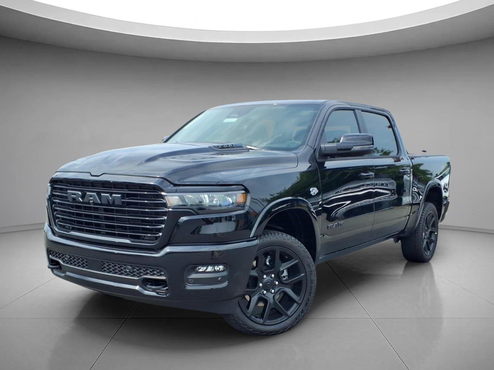 New 2026 Diamond Black Crystal Pearl-Coat Exterior Paint RAM Laramie image 1