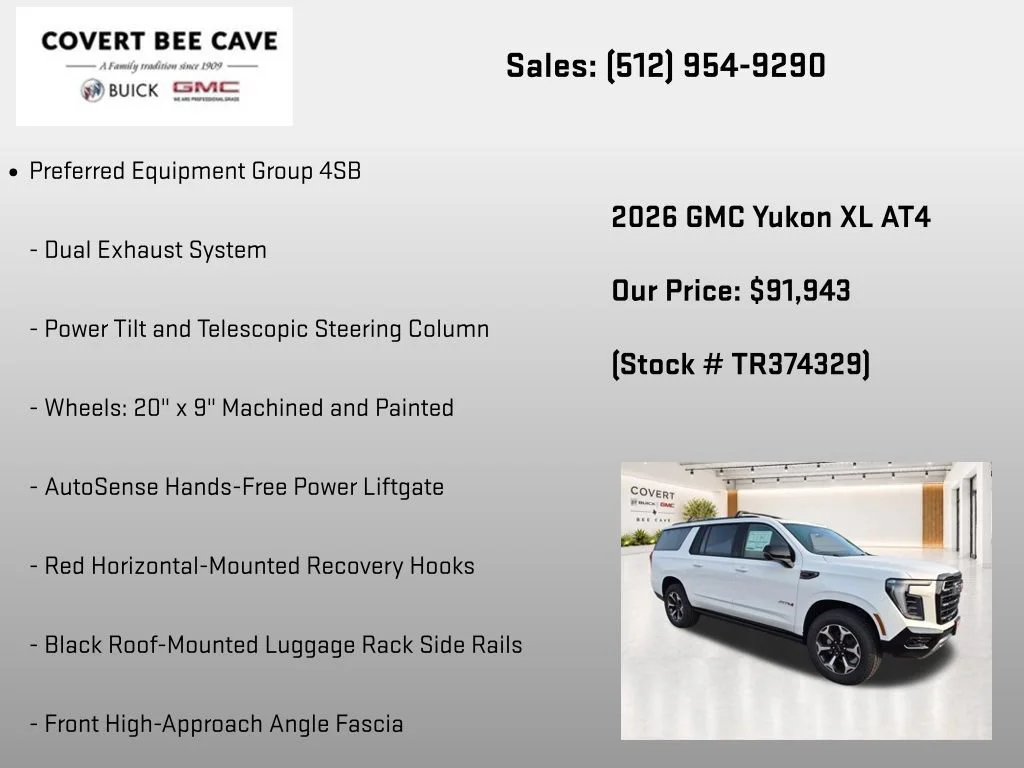 New 2026 Summit White GMC AT4 image 13