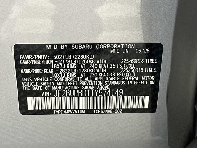 New 2026 ICE SILVER METALLIC Subaru Premium image 31