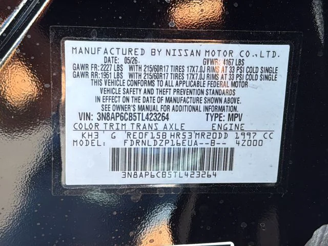 New 2026 Super Black Nissan SV image 28