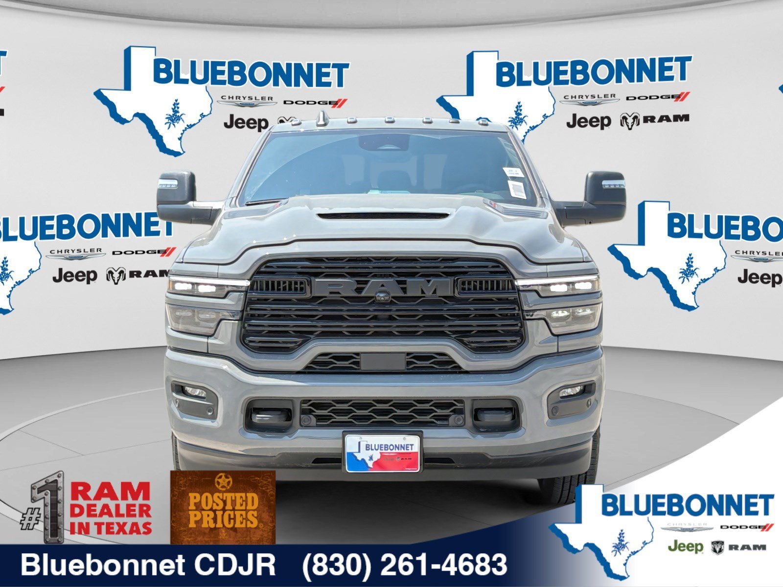 New 2026 Ceramic Gray Clear-Coat Exterior Paint RAM Laramie image 2