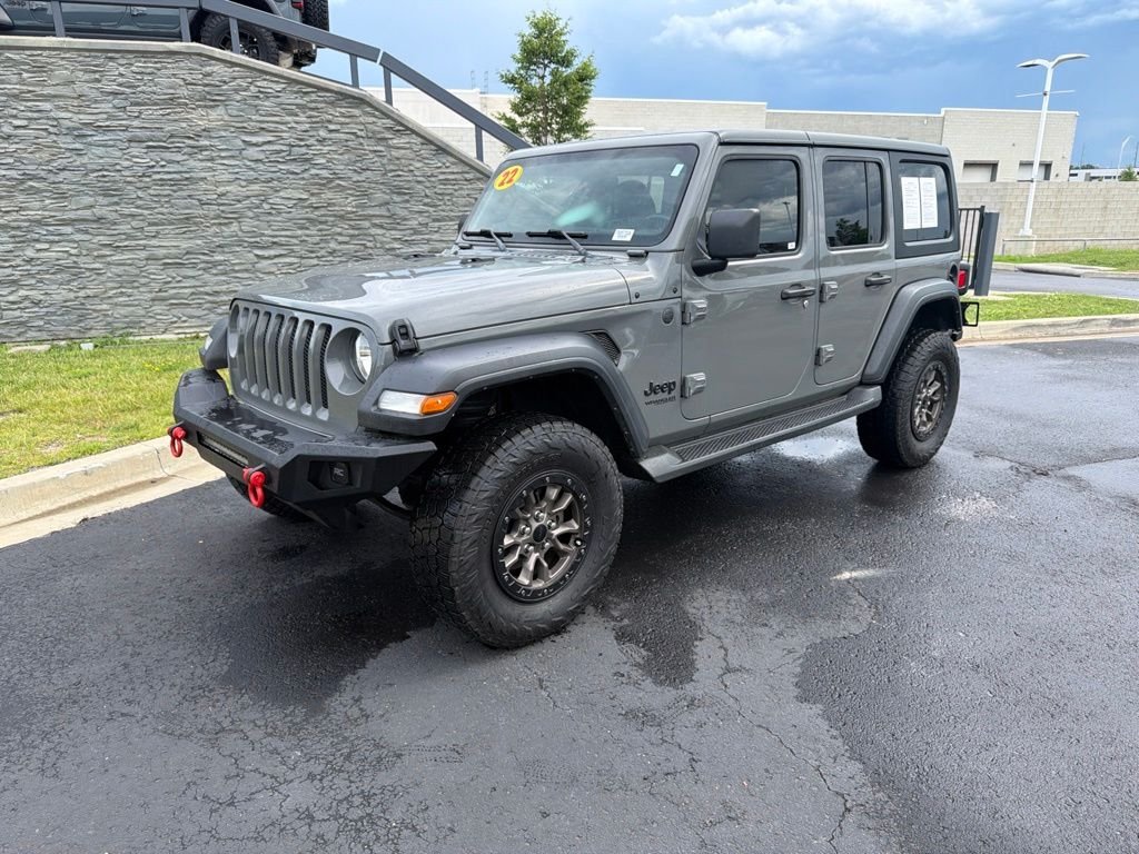 Used 2022 Gray Jeep Unlimited Sport S image 3