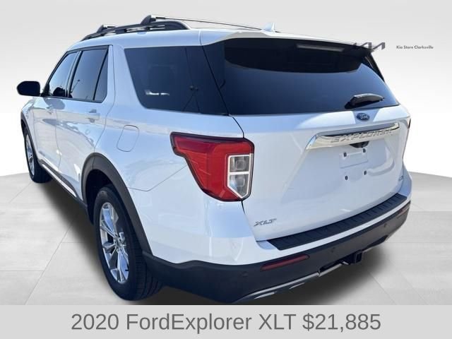 Used 2020 White Metallic Ford XLT image 6