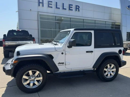 Used 2022 Bright White Clearcoat Jeep Sport image 3