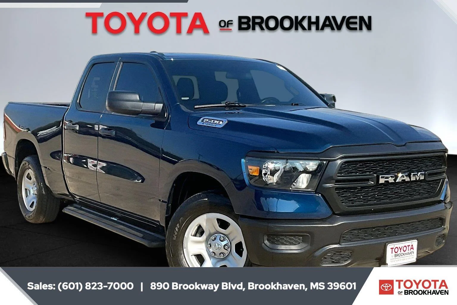 Used 2024 Patriot Blue Pearlcoat Ram Tradesman image 1