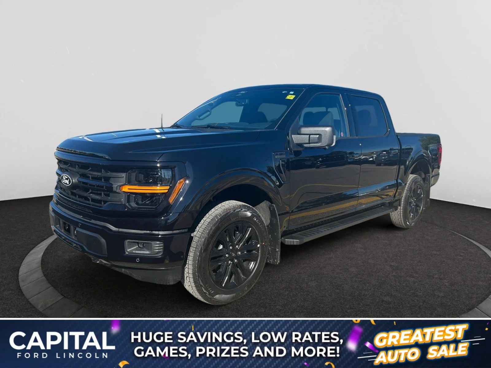 New 2026 Agate Black Metallic Ford XLT image 1
