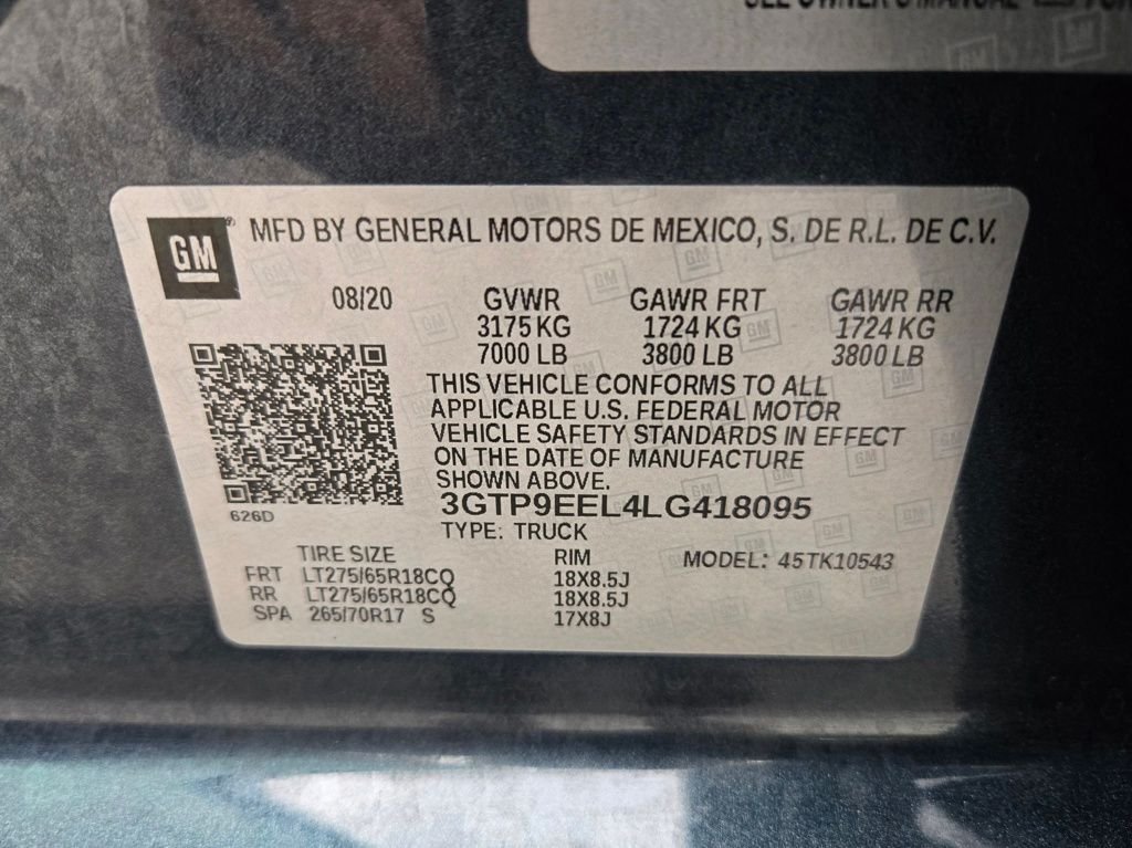 Used 2020 Blue GMC AT4 image 34