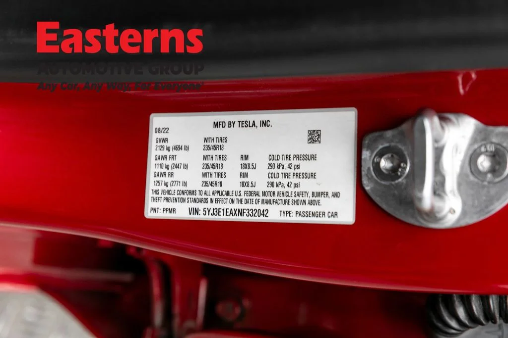 Used 2022 Red Tesla Base image 30