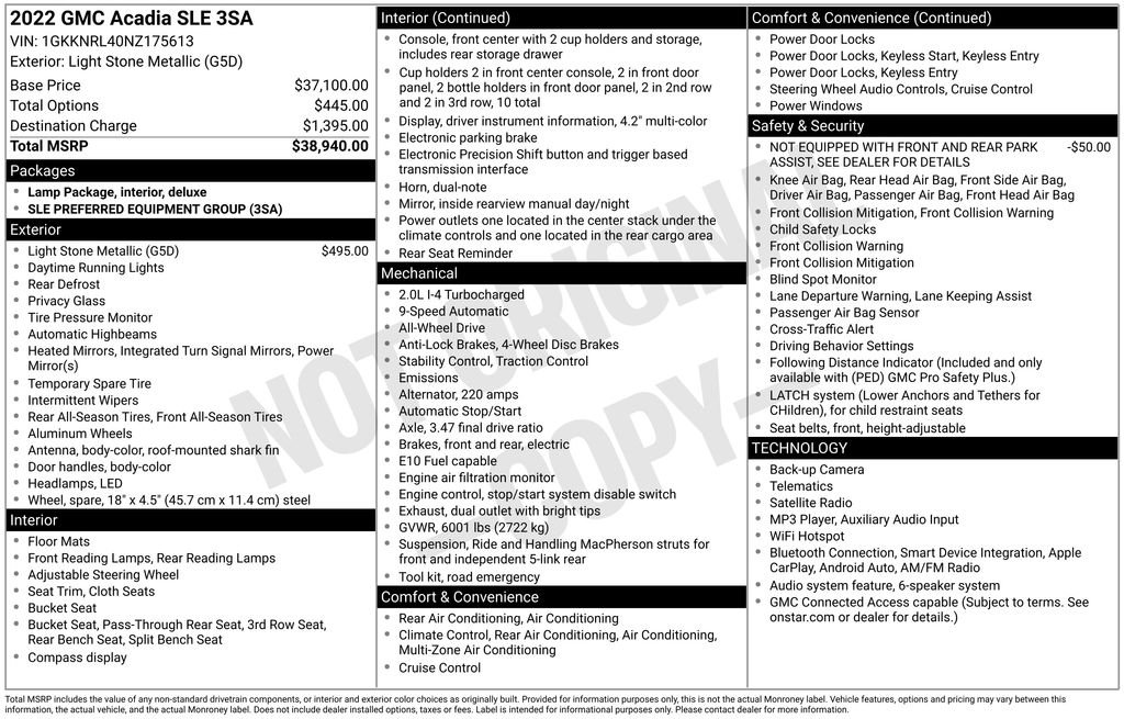 Used 2022 Gray GMC SLE image 21