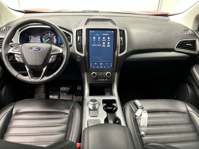 Used 2021 Rapid Red Metallic Tinted Clearcoat Ford SEL image 4