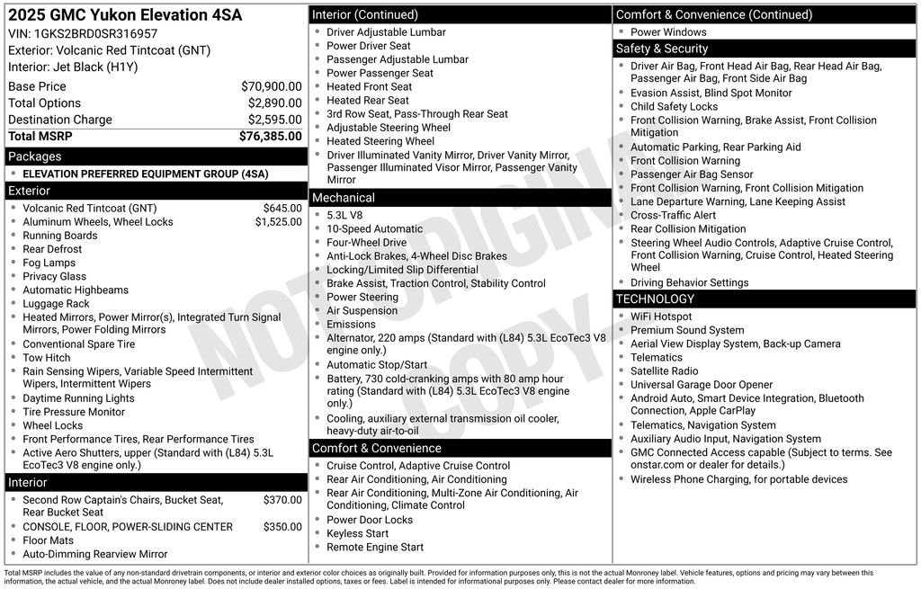 Certified Used 2025 Red GMC Elevation image 26