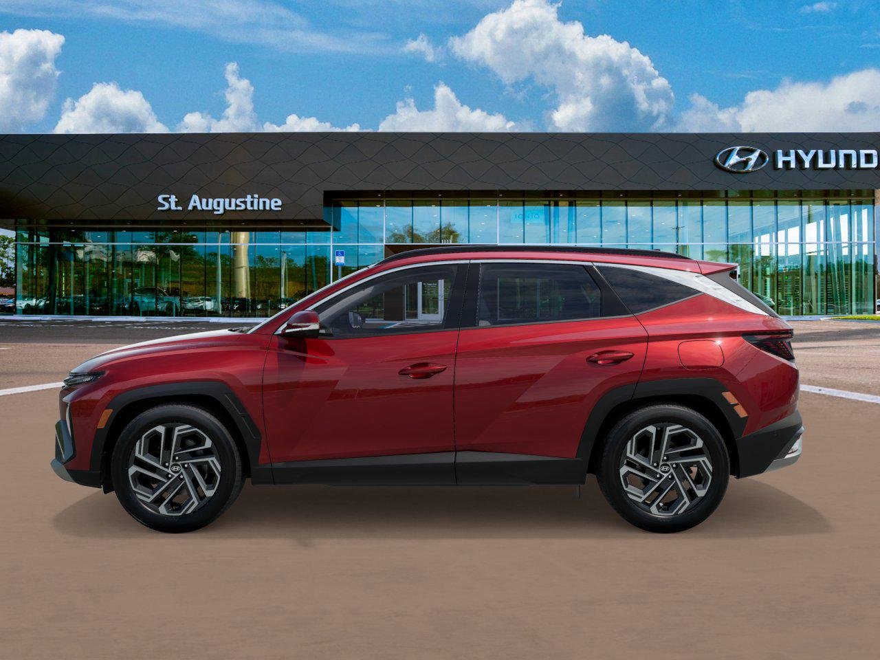 New 2026 Red Hyundai Limited FWD image 3
