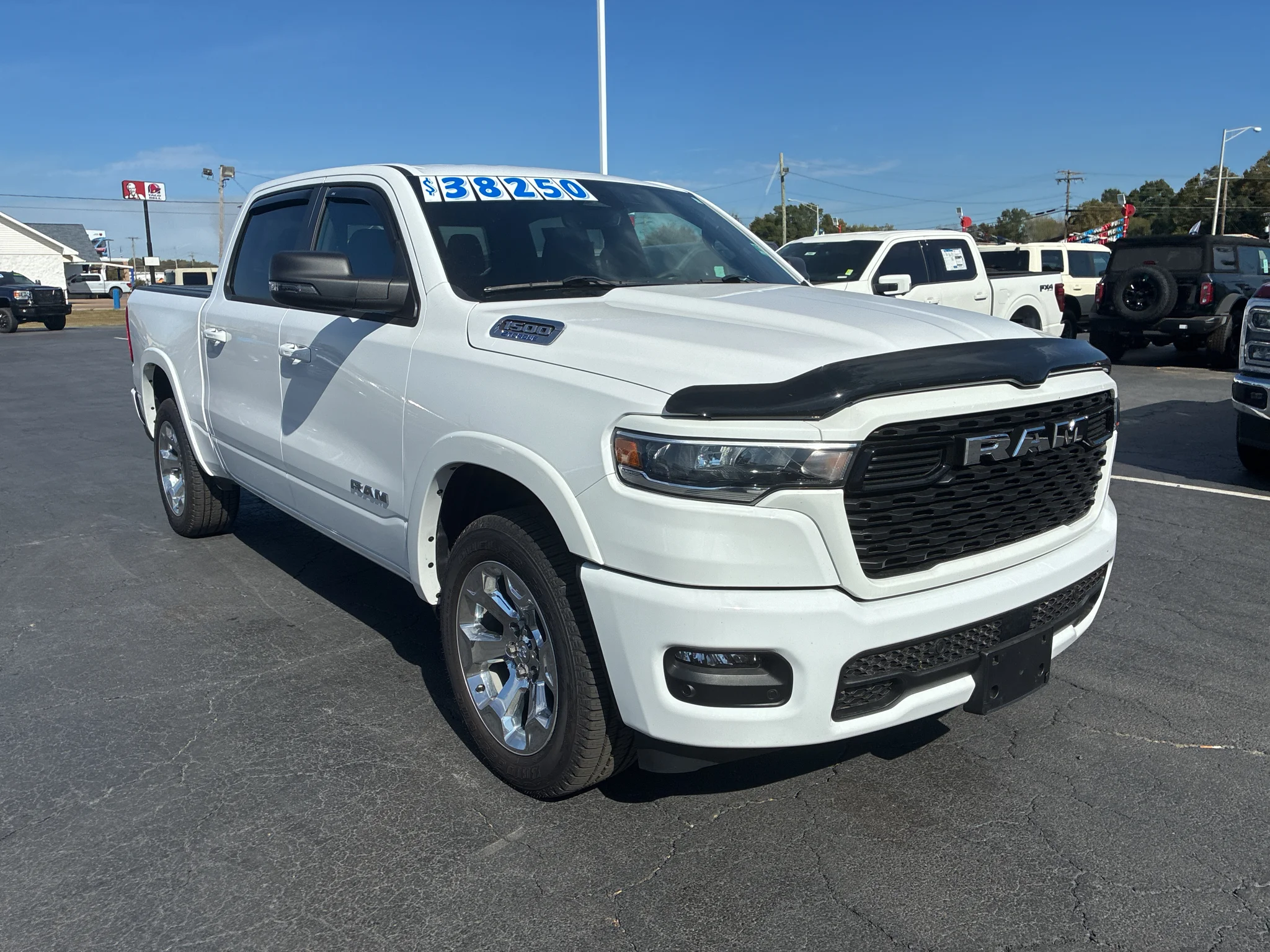 Used 2025 Bright White Clearcoat Ram Big Horn image 3