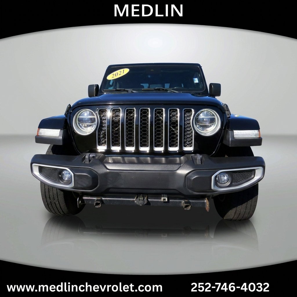 Used 2021 Black Clearcoat Jeep Overland image 3