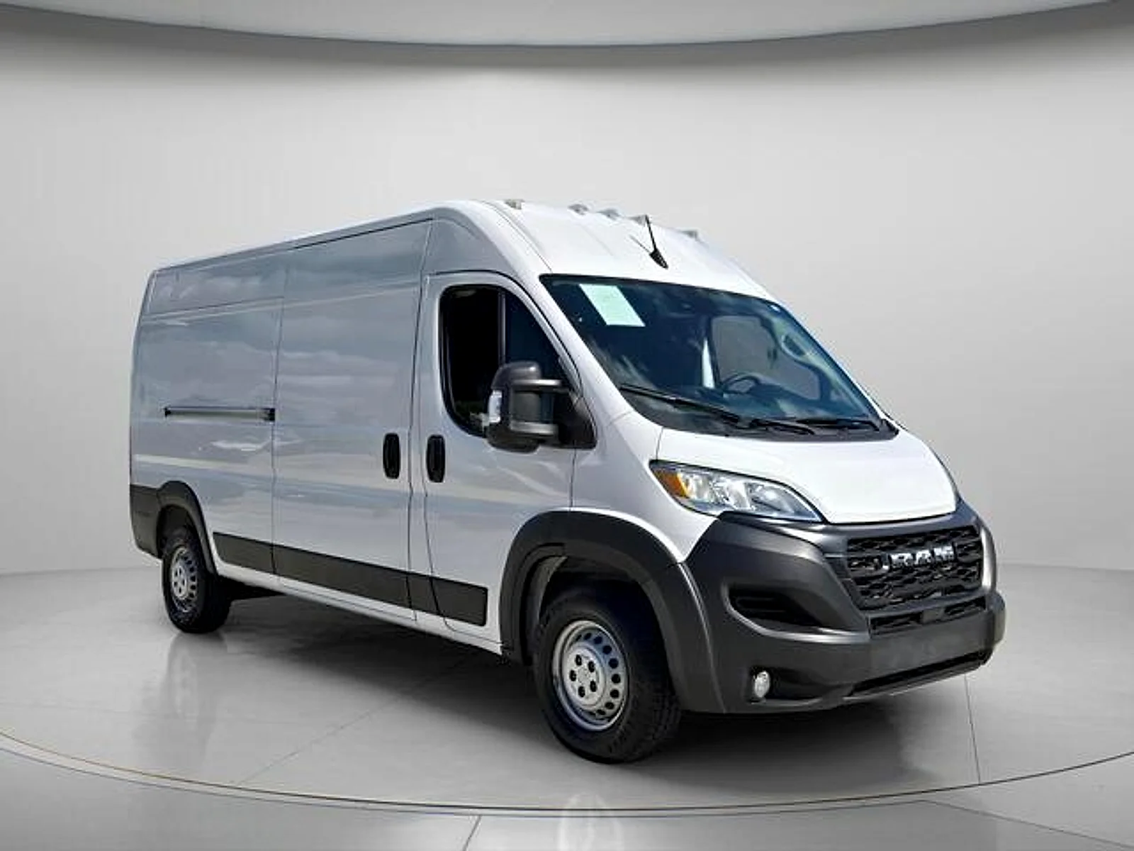 Used 2024 Bright White Clearcoat Ram Cargo Van Tradesman High Roof 159" WB w/Pass Seat image 8