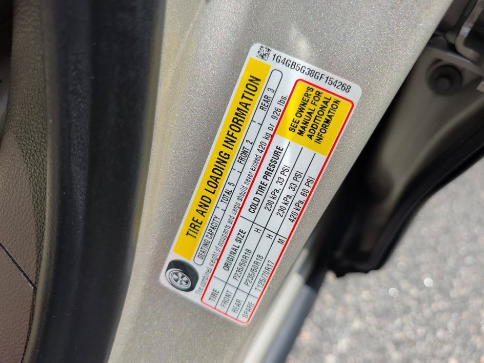 Used 2016 Sparkling Silver Metallic Buick Leather image 31