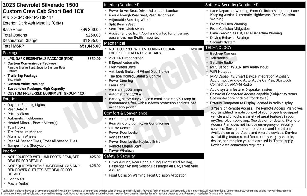 Used 2023 Ash Chevrolet Custom image 28