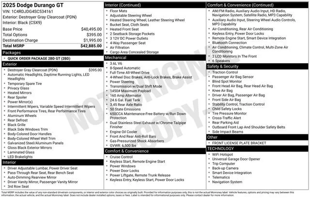 Used 2025 Destroyer Gray Clearcoat Dodge GT image 31