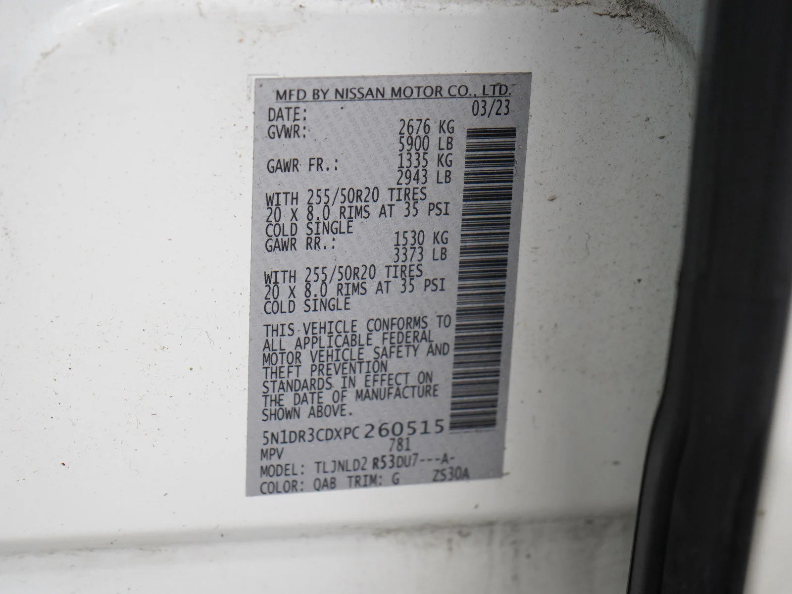 Used 2023 Pearl White Tricoat Nissan SL image 30