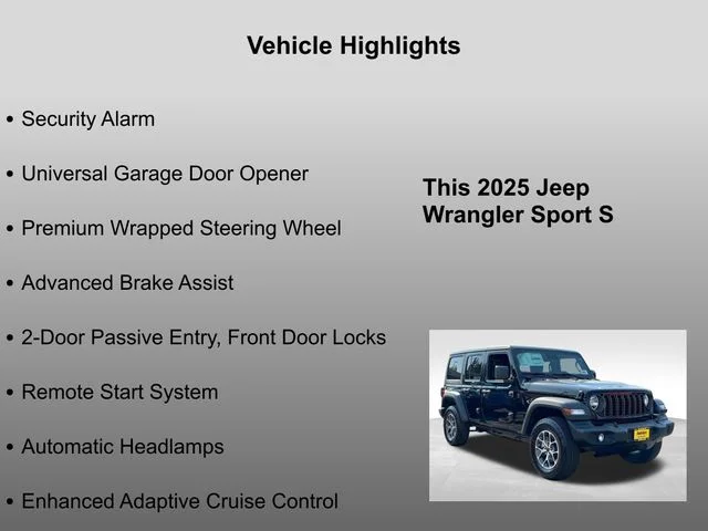 2025 Jeep Wrangler 4-Door Sport S - Photo 30