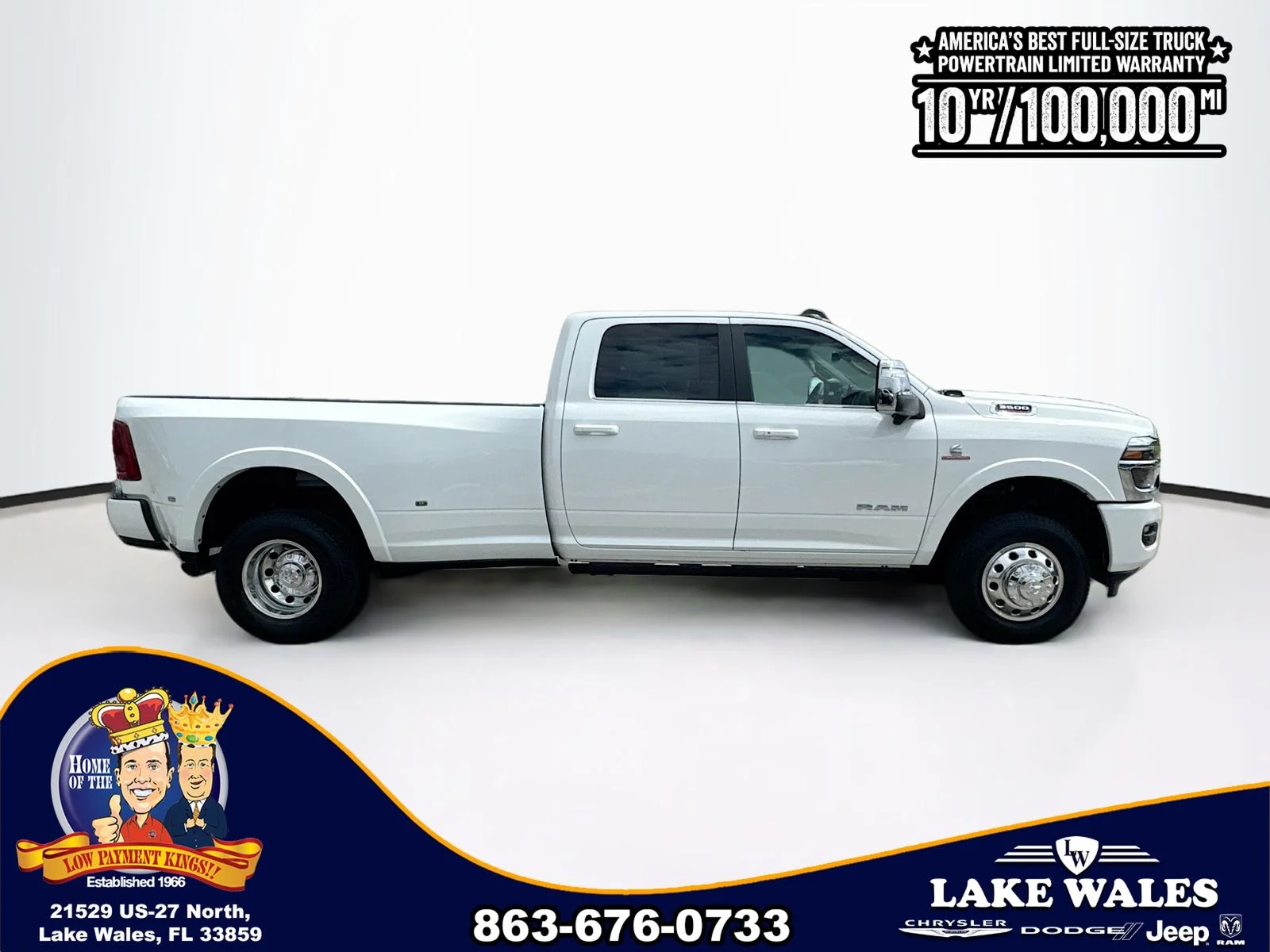 New 2026 Bright White Clear-Coat Exterior Paint RAM Longhorn image 7