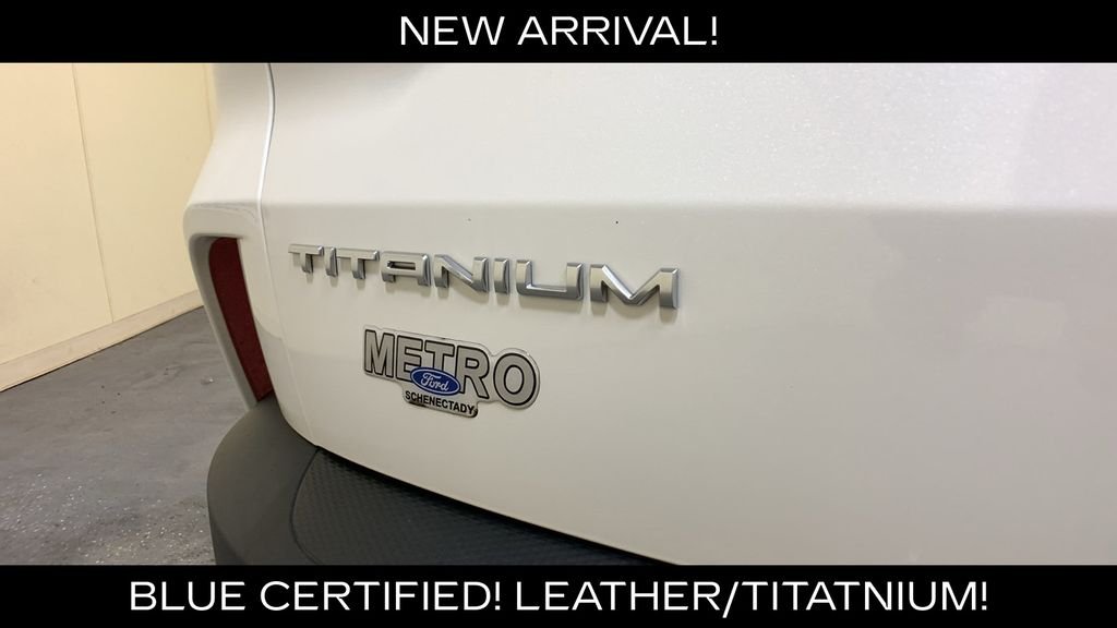 Certified Used 2022 White Metallic Ford Titanium image 19